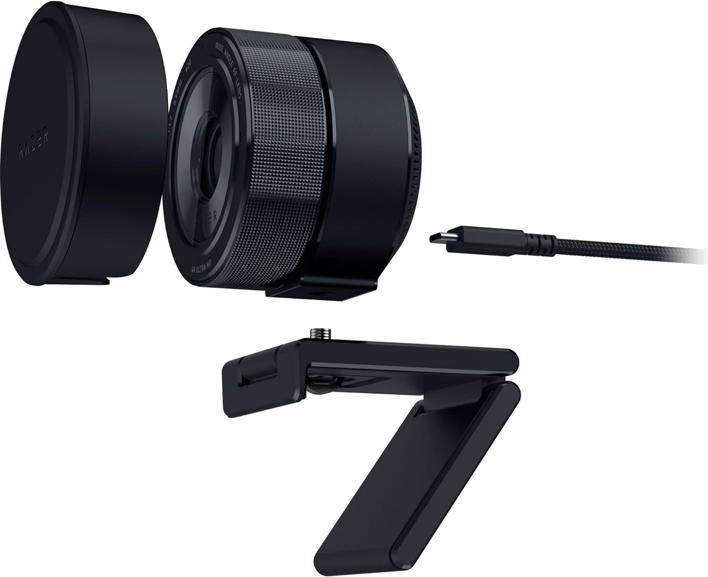 Razer Kiyo Pro Ultra 4K Webcam: Large Sensor - Auto Light Correction - Built-In Mic and Shutter - Pro Grade Content Creation, Streaming, Gaming, Video Calls - Works with OBS, Xsplit, PC, Zoom, Teams