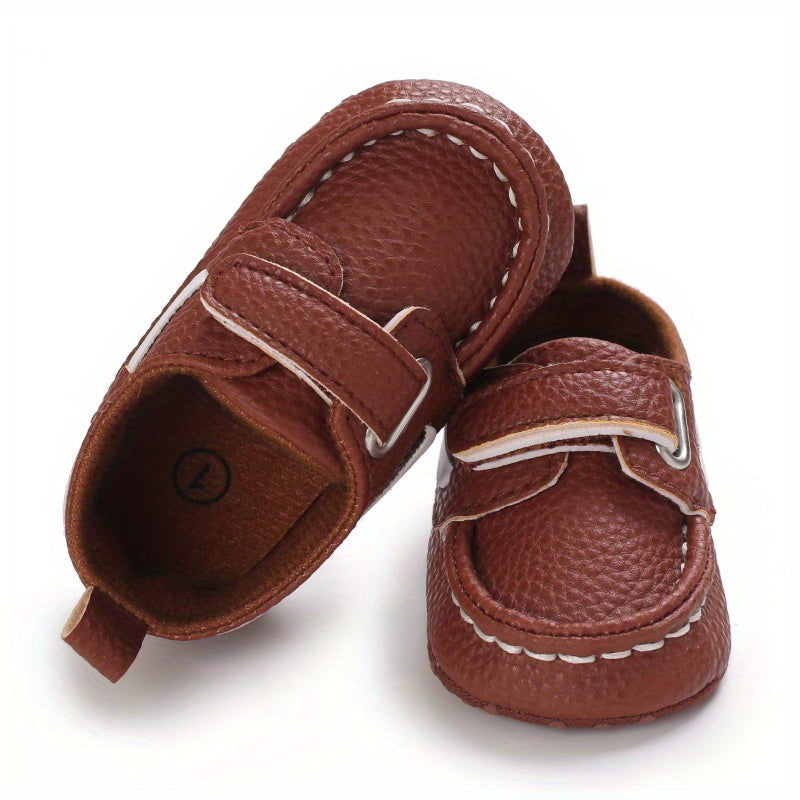 Casual Comfortable Sneakers With Hook And Loop Fastener For Baby Boys And Girls, Lightweight Non Slip Walking Shoes For Indoor Outdoor, All Seasons