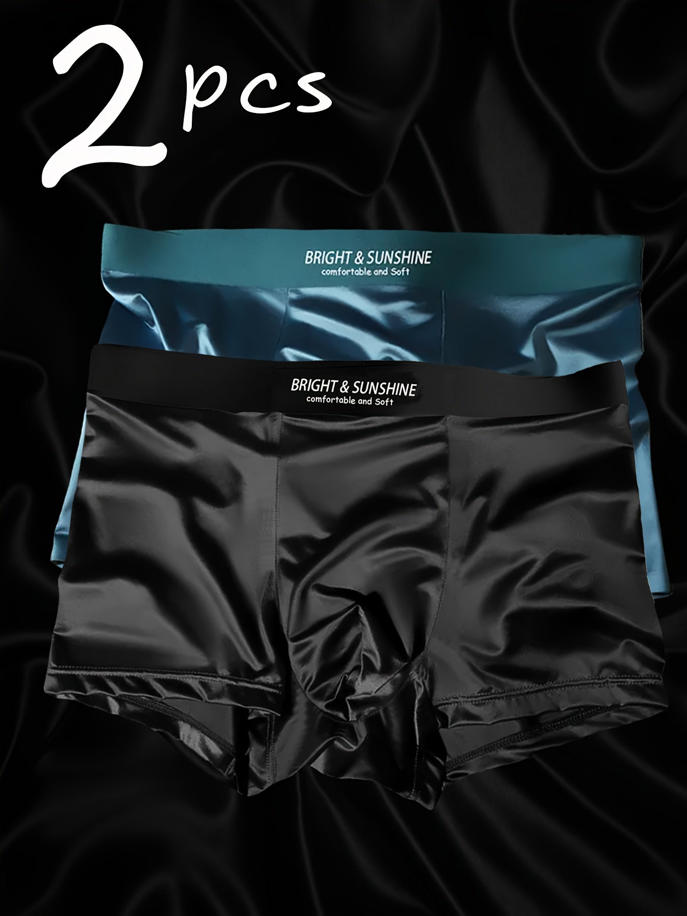 Men's Breathable Seamless Briefs 2-Pack, Summer Comfort