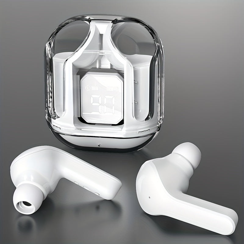 2024 TWS Wireless In-Ear Earbuds with LED Battery Indicator, 150mAh Long-Lasting Charge, Silicone Protective Case - Perfect Gift for Him & Her