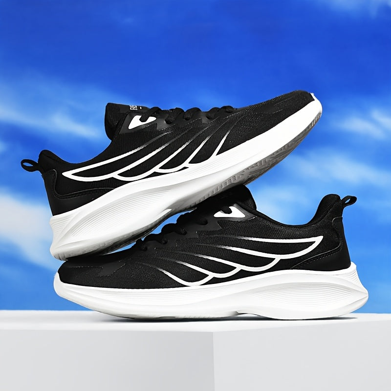 2025 New Arrival Men'S White Red Sneakers - Breathable Mesh, Soft Bottom, Casual Sports Shoes for Running Daily Wear, Casual Athletic Shoes Modern Casual Shoes Breathable Upper, Running Shoes