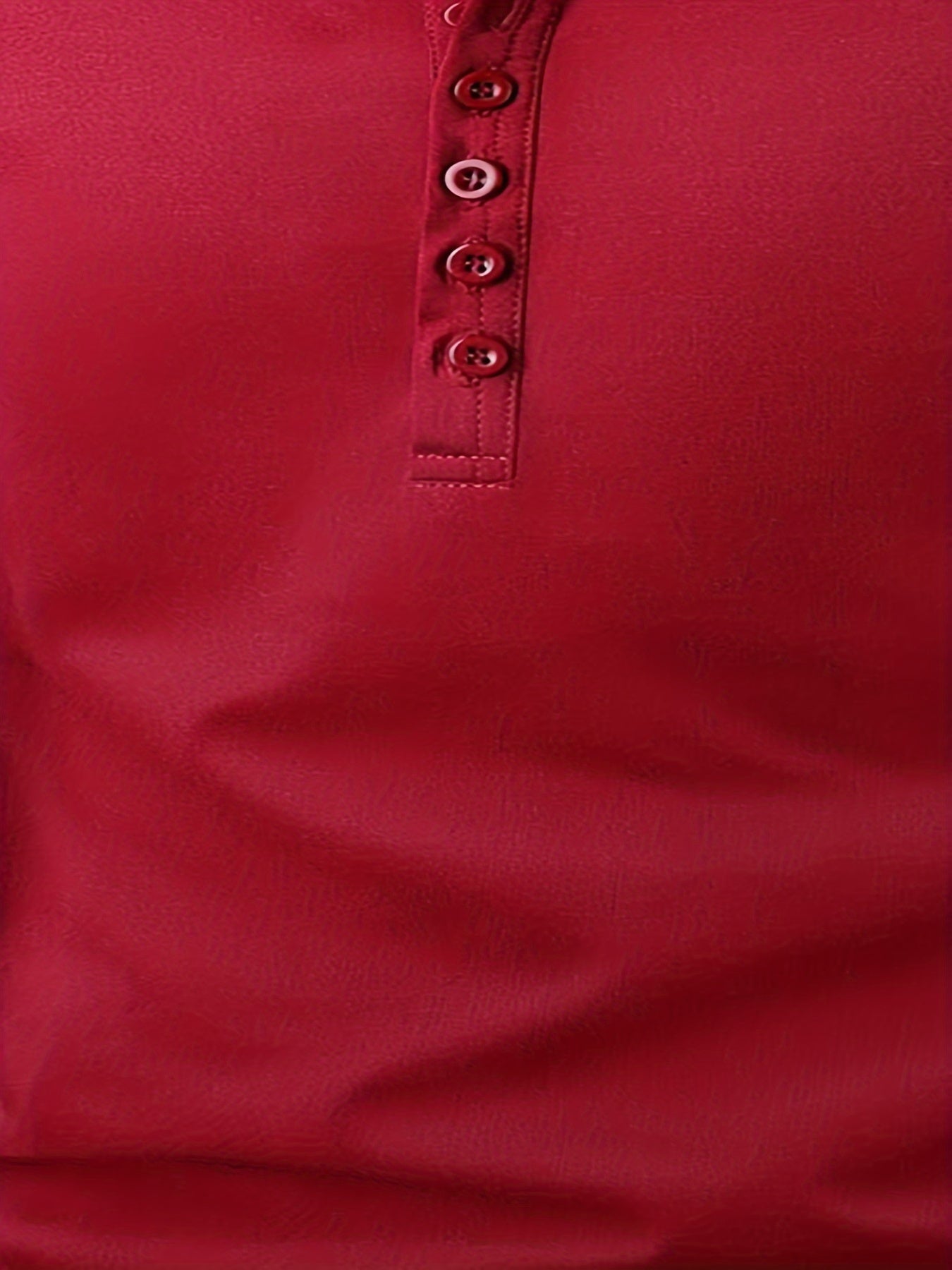 Men's Script Letter Print Short Sleeve Henley Shirt, Business Fashion Top For Male's Casual And Daily Wear
