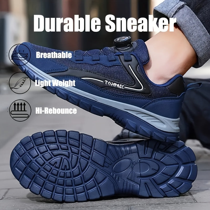 Men'S Lightweight Breathable Outdoor Walking Shoes - Low-Top Comfortable Sneakers with EVA Cushioning, Fabric Upper Sole for Hiking, Jogging, Casual Wear - Black/White Striped Design, Hiking Shoes, Jogging Footwear, Stylish