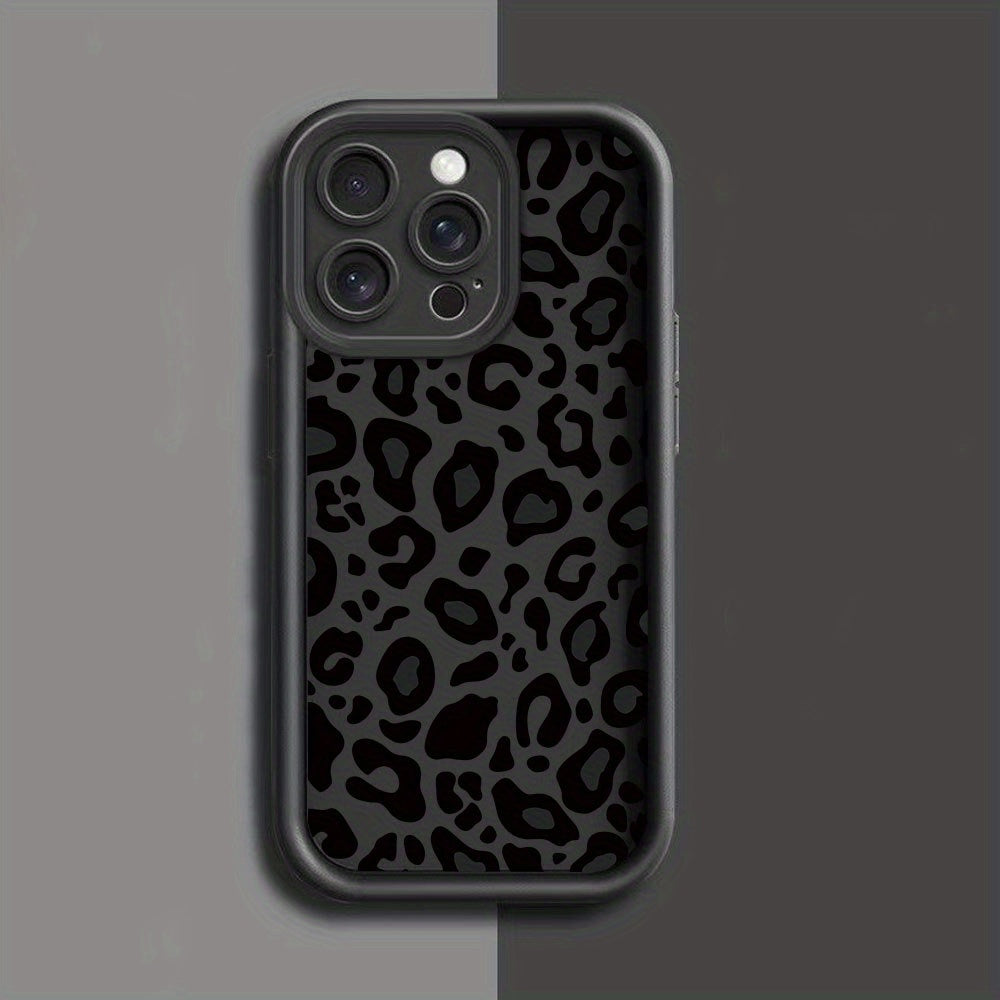 Creative Leopard Print Design, Trendy And Fashionable, Matte Finish Phone Case Suitable for Both Men And Women, Comfortable to Hold for Iphone Models Including 16/16Pro/16Plus/16Promax/15/15Plus/15Pro/15Promax/14/14Plus/14Pro