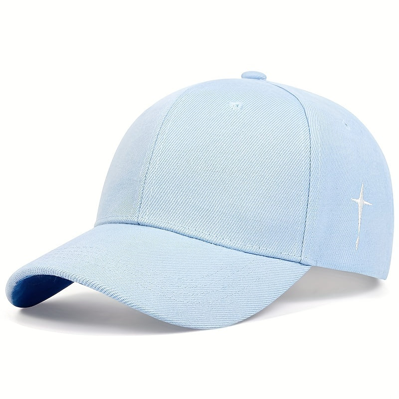 1pc Men's Cross Baseball Cap Adjustable Casual Style Hat For Spring/Fall/Summer, Ideal Choice For Gifts