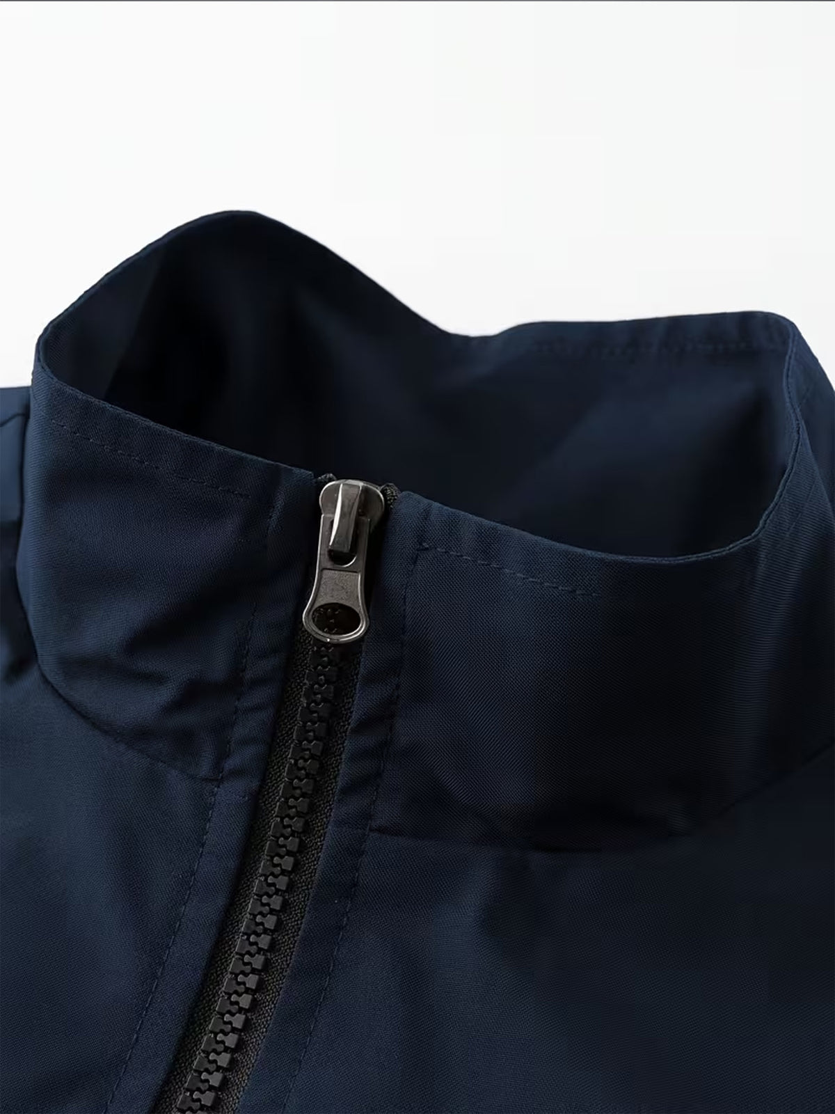 Men’s Casual Windbreaker Jacket with Zipper and Pockets