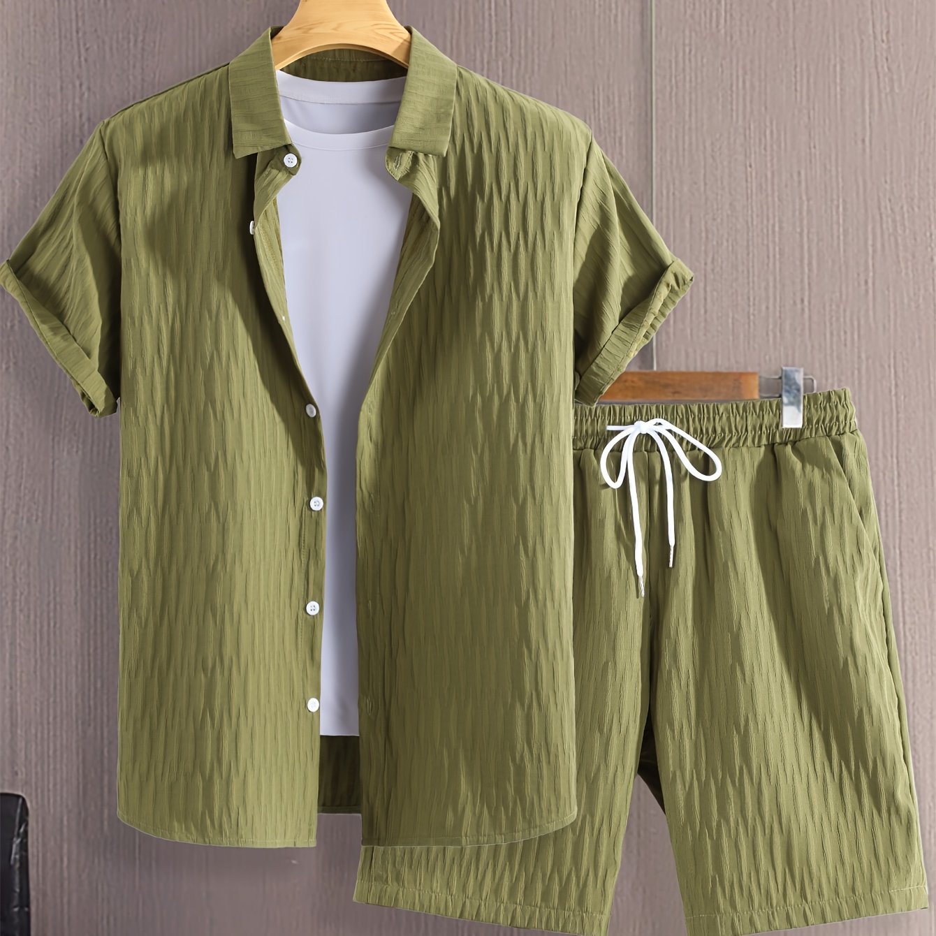 Men's Fashion Casual Shirt Suit