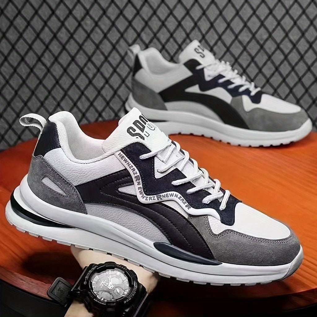 Men's Minimalist Low-Top Skate Shoes - Trendy, Comfortable & Durable with Non-Slip Thick Sole for Outdoor Activities