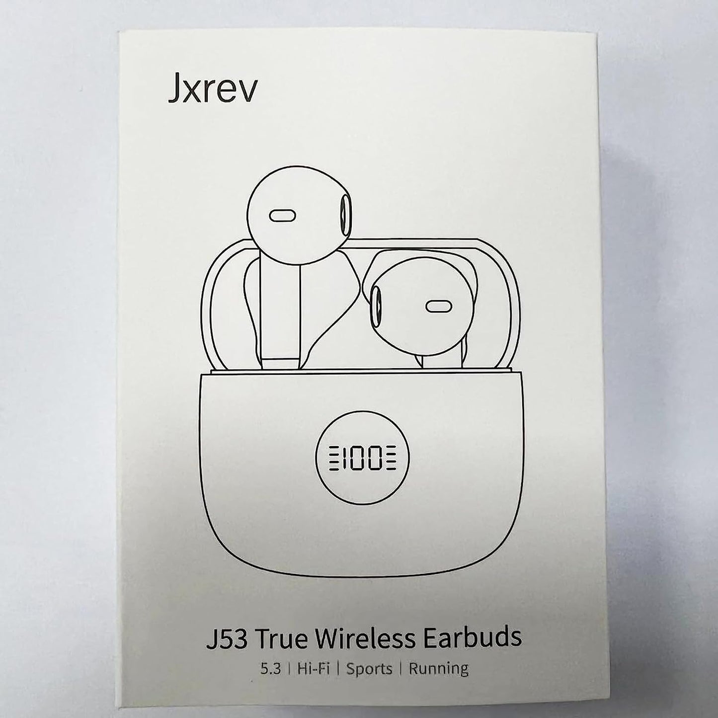 Wireless Earbuds, Bluetooth 5.4 Headphones Hifi Stereo, in Ear Earphones with 4 ENC Noise Cancelling Mics, 40H Playback Ear Buds with Mini Case, IP7 Waterproof Headset with LED Display, USB C Charging