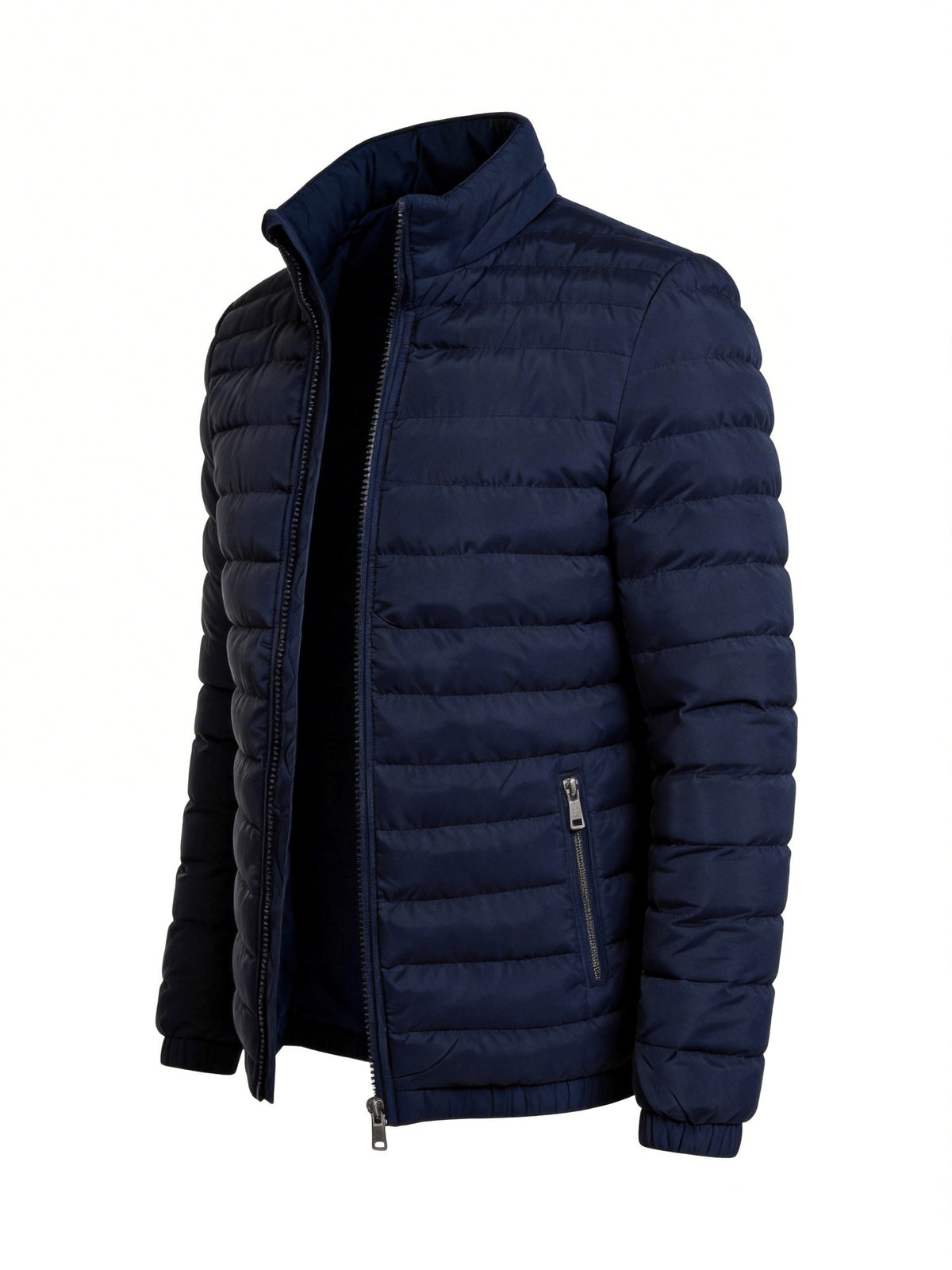 Men's Lightweight Windproof Casual Jacket with Stand Collar