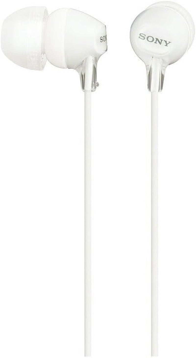 Sony MDREX15AP In-Ear Earbud Headphones with Mic, Black (MDREX15AP/B)