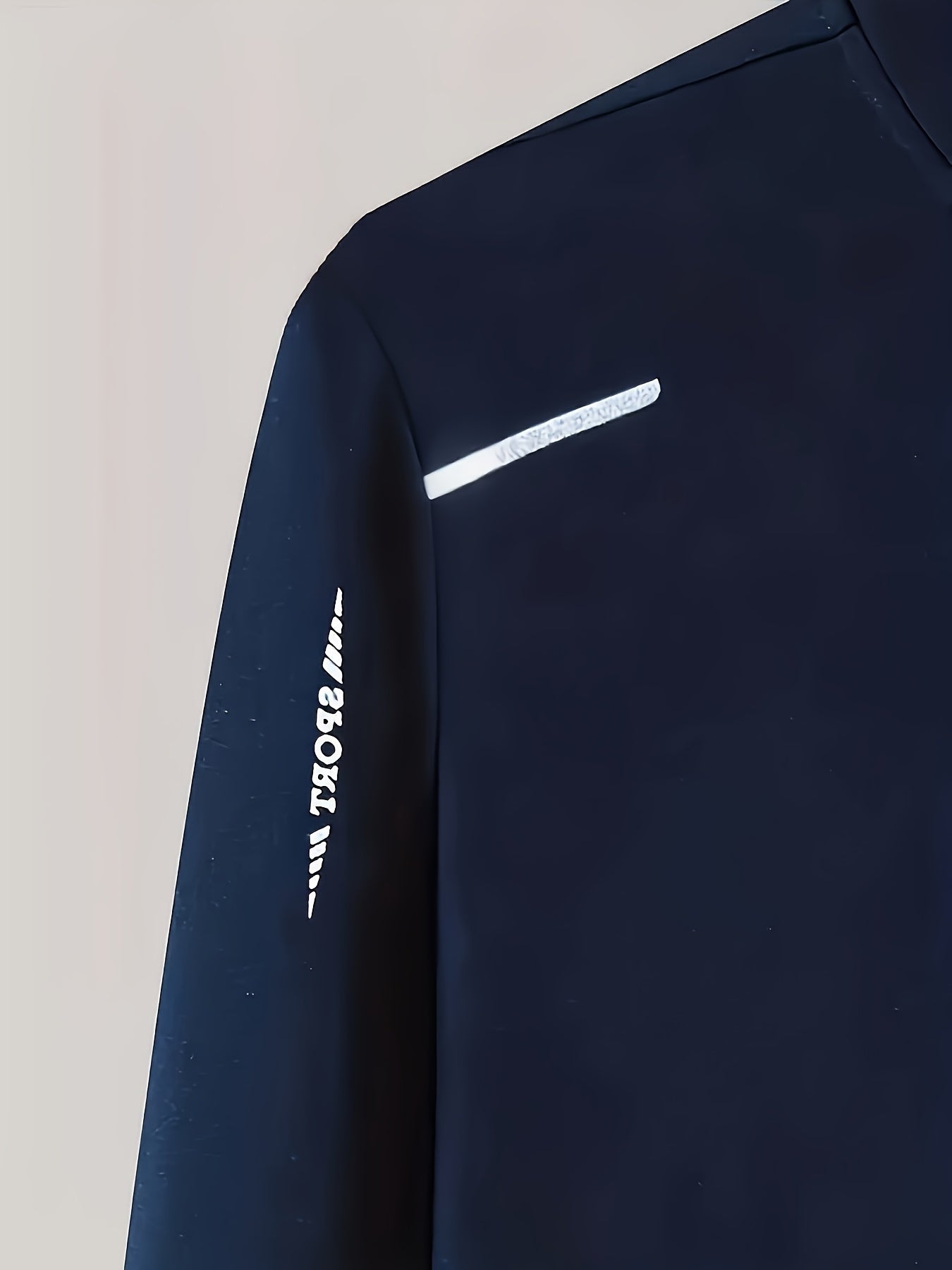 1set Men'S Casual Sports Set, Summer Knit Polyester Athletic Outfit with Solid Color, Crew Neck, Regular Fit, Micro-Elastic Fabric, Lightweight 220g/m², for Jacket and Pants Combo