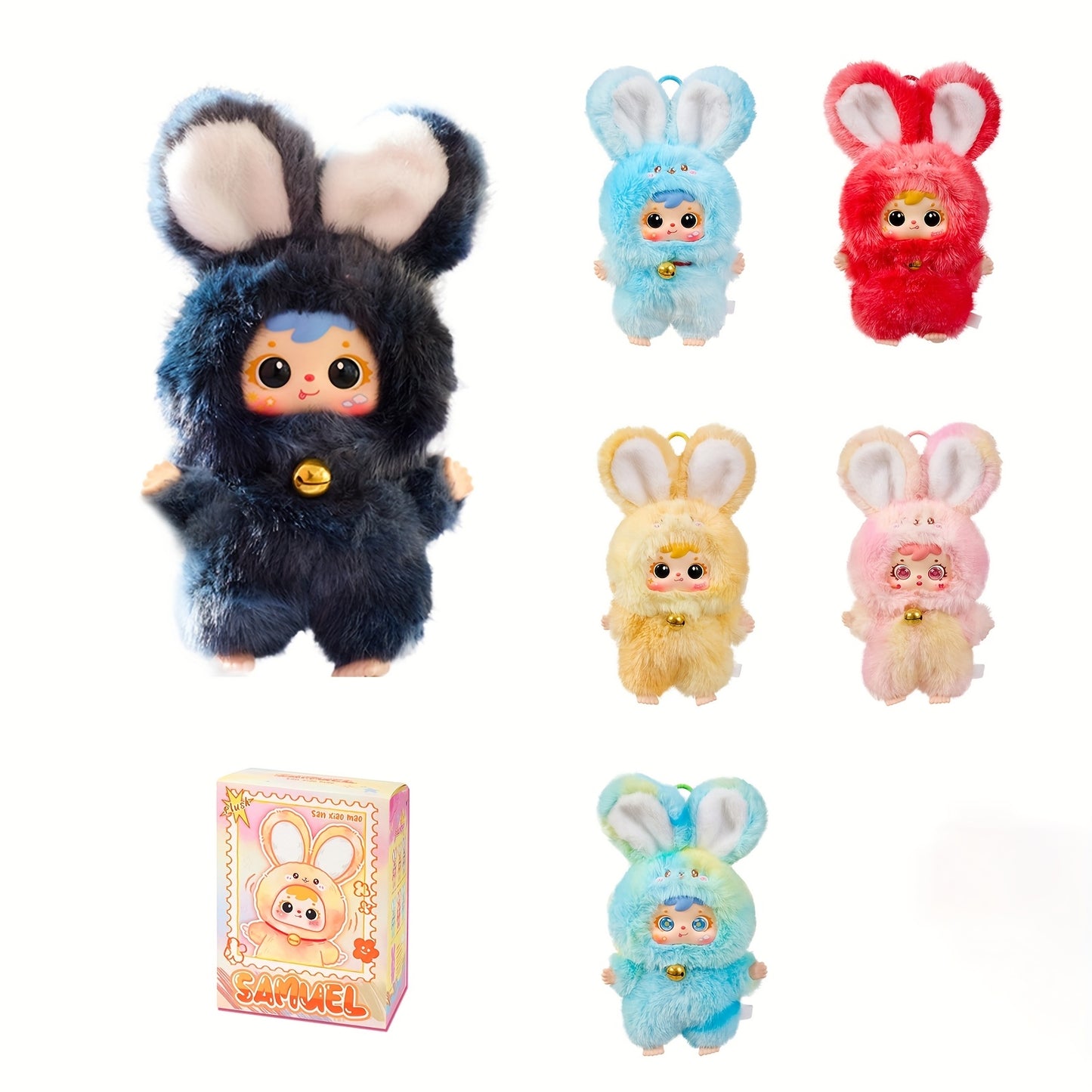 Samuel'S Blind Box Plush Rabbit Toys Come in Various Styles, Making Them Perfect for Birthday Gifts, Collectibles, Valentine'S Day, Christmas, And General Holiday Presents