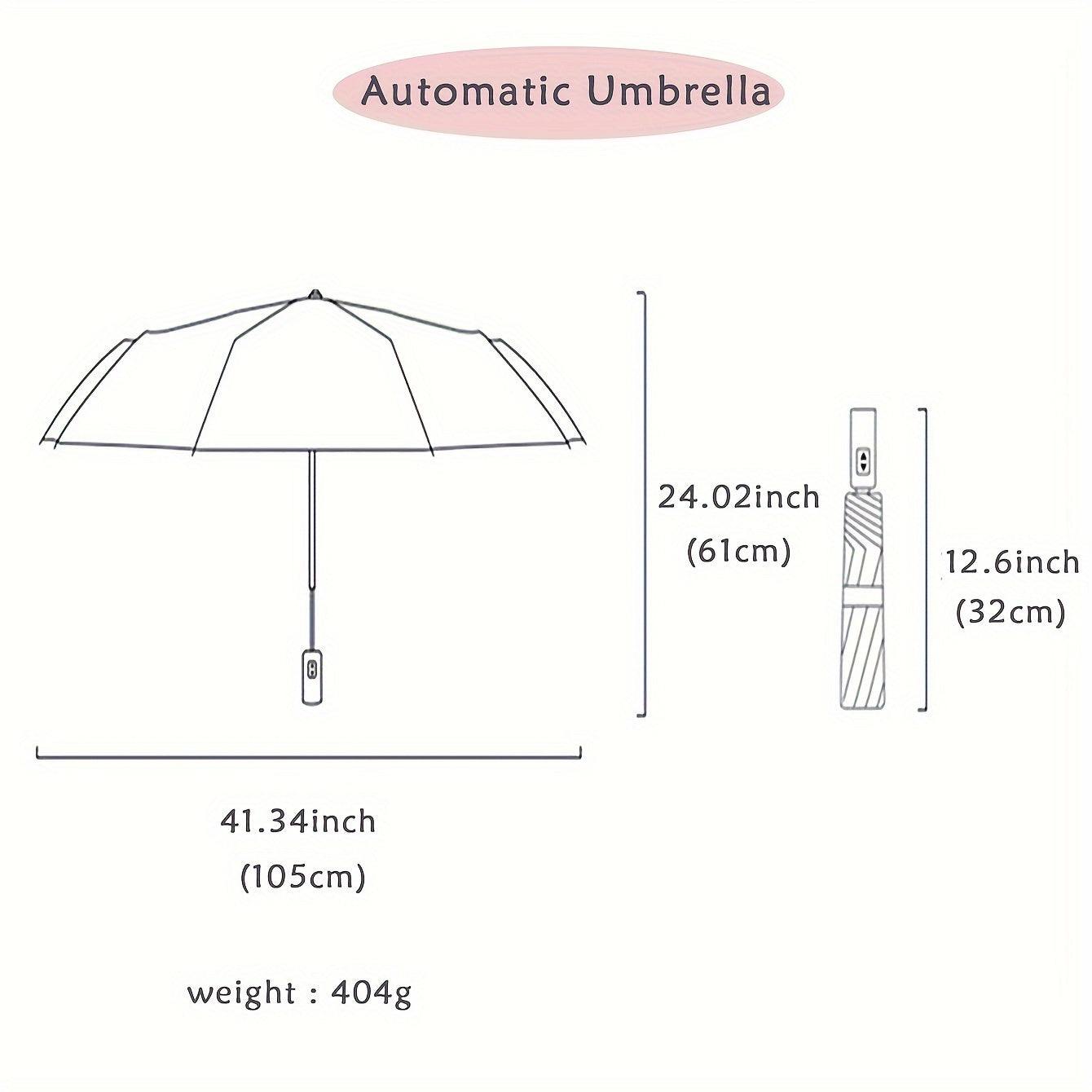 Automatic Open/Close, Windproof Tri-Fold Umbrella - Durable, Thickened Canopy for Enhanced Rain Protection, Ideal for Business Use, Automatic Folding Umbrella