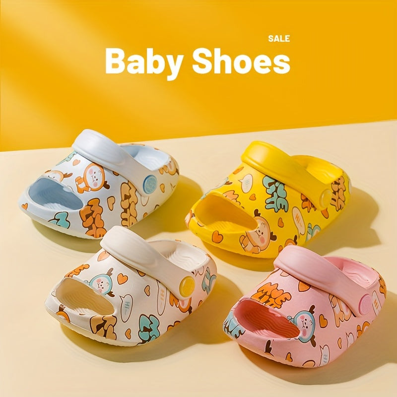 TATAMIDEER Unisex Kid's Open Toe Breathable Slippers, Comfy Non Slip Adorable Slides For Boy's & Girl's Outdoor Activities