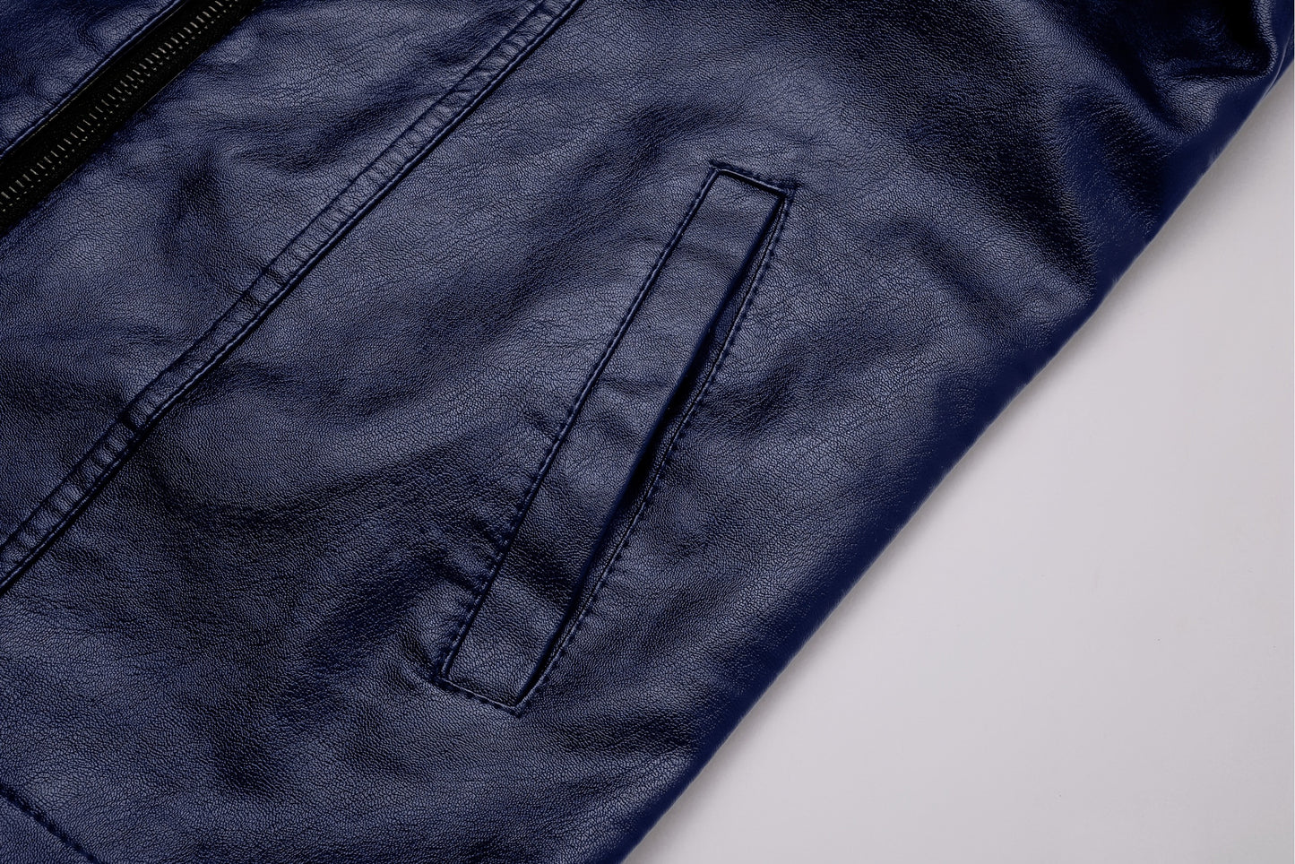 Men'S Casual Jacket - Stand Collar Zip-Up Long Sleeve - 100% Polyurethane, Solid Color, Non-Stretch Woven Fabric, Regular Fit with Functional Pockets for Daily Wear