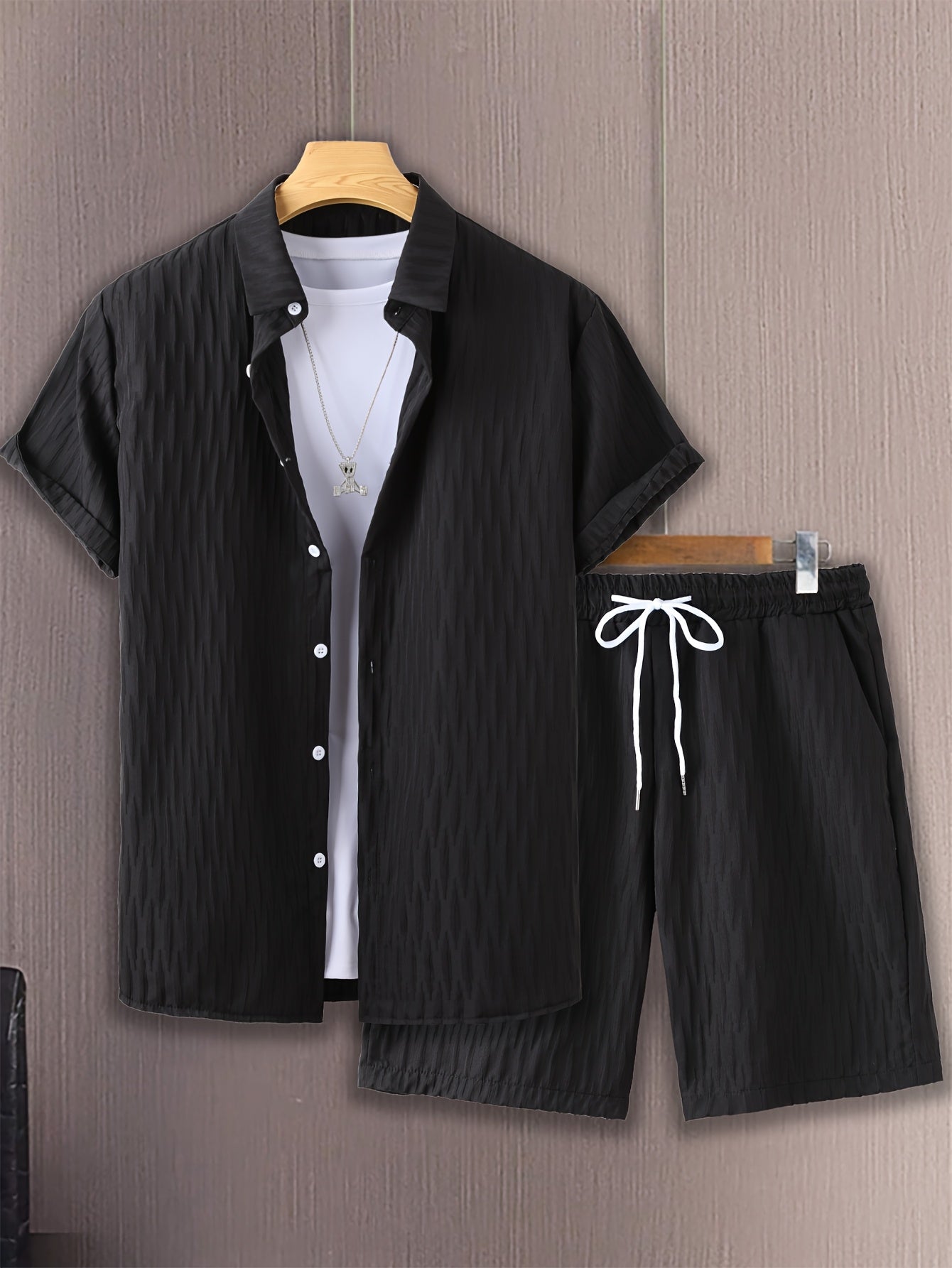 Men's Fashion Casual Shirt Suit