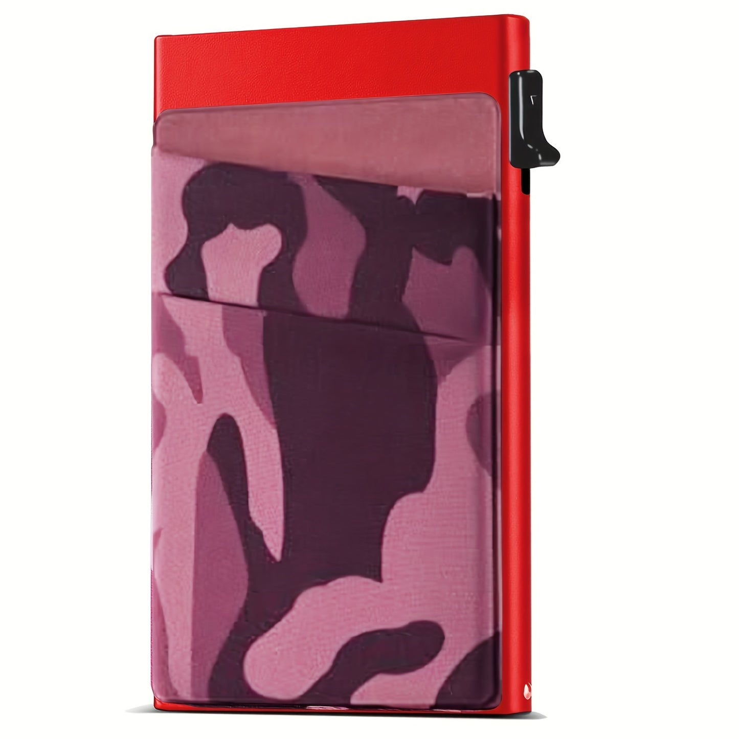 Simple RFID Blocking Aluminum Alloy Credit Card Holder with Money Bag for Men