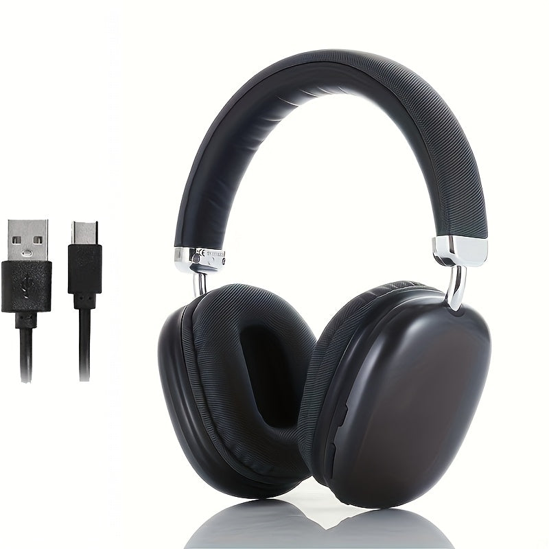 Upgraded Wireless Headphones, Good Sound Quality Wireless Headphones, Lightweight Foldable Earbuds with Built-in Microphone, Compatible with 3.5mm / 0.14in Audio Cable, Suitable for Travel/Work/Laptop/PC/Mobile Phone Stereo,