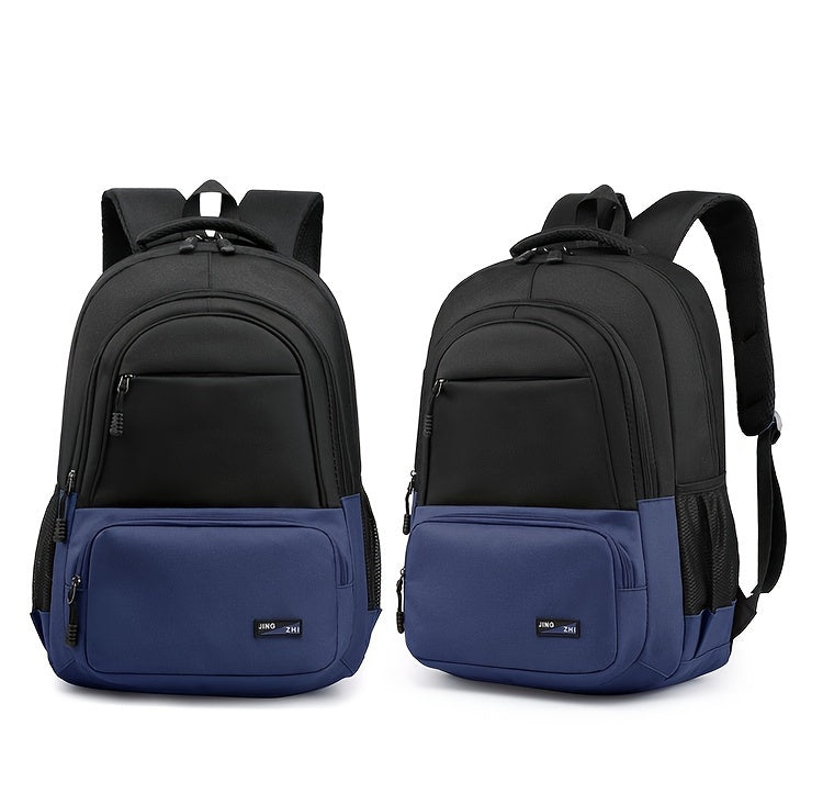 Durable Oxford Fabric Backpack - Spacious, Breathable, Adjustable Strap, Laptop Compartment, Ideal for Hiking, Camping, Travel, School Work - High 46cm, Long 32cm, Thick 19cm, School Backpack Adjustable Strap Backpack D