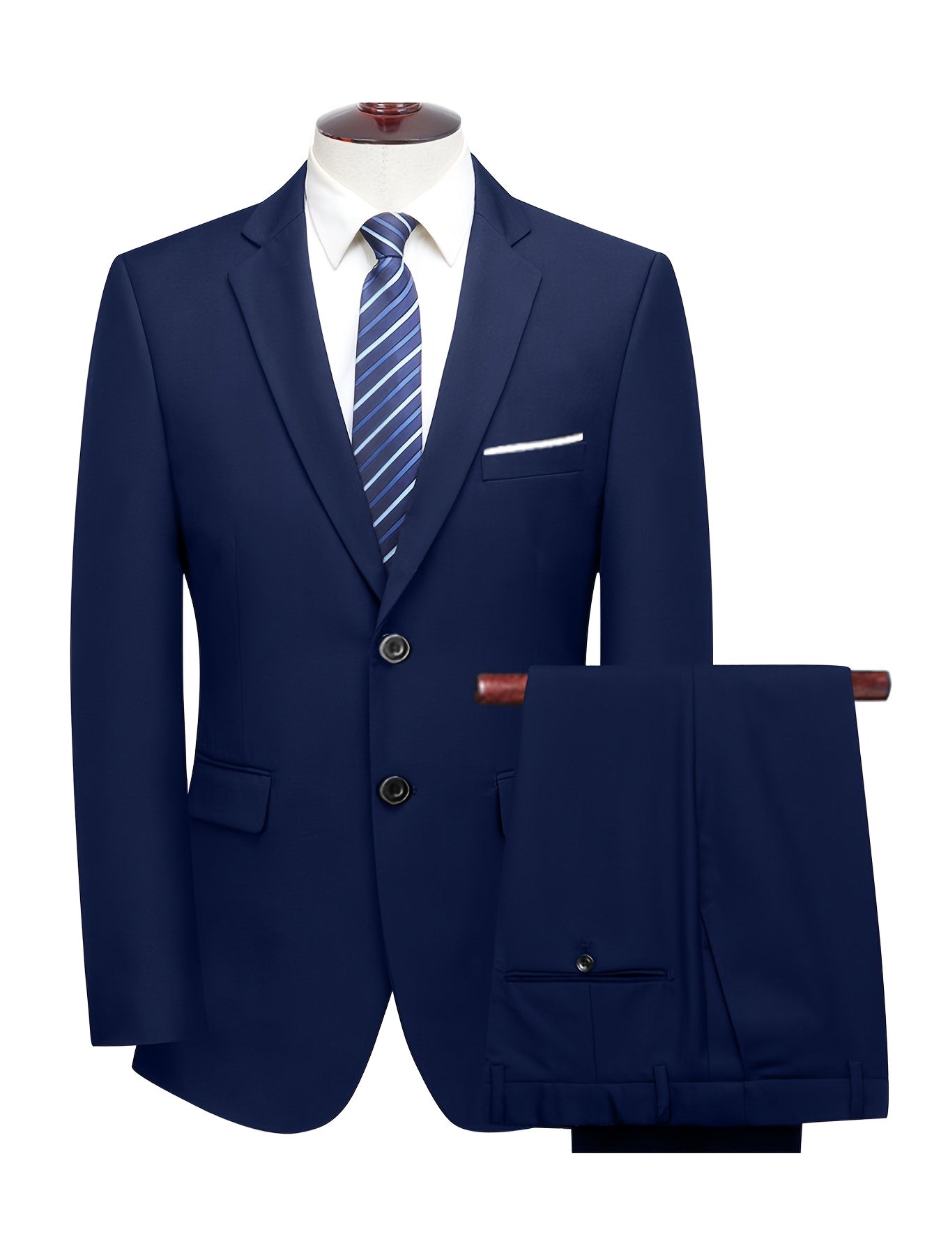 Men's Suit Set 2pcs Suit and Trousers Versatile and Fashionable for Parties, Weddings and Ceremonies