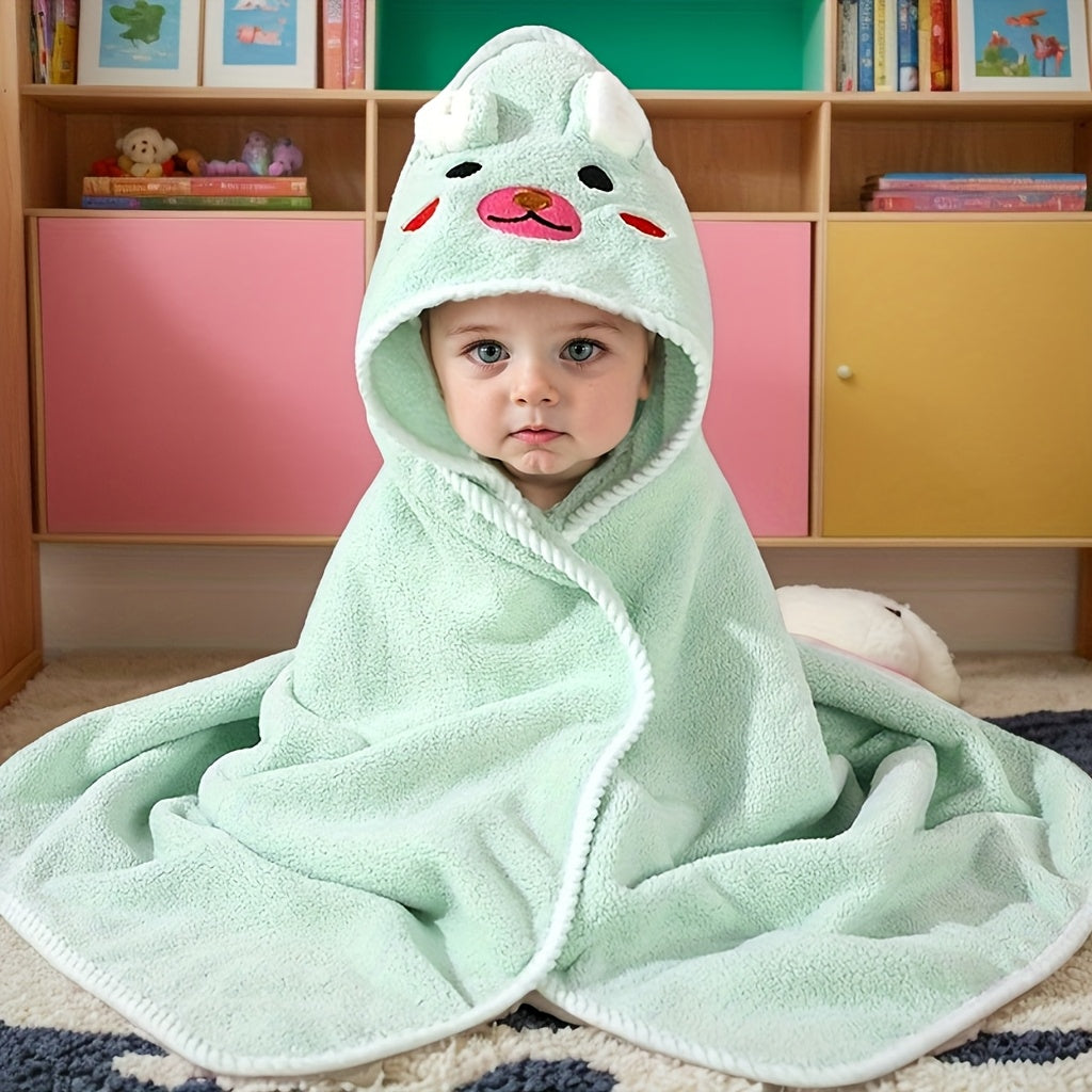 Adorable Cartoon Youngsters' Bath Towel - Soft, Absorbent & Wearable - Perfect for Showers & Gifts