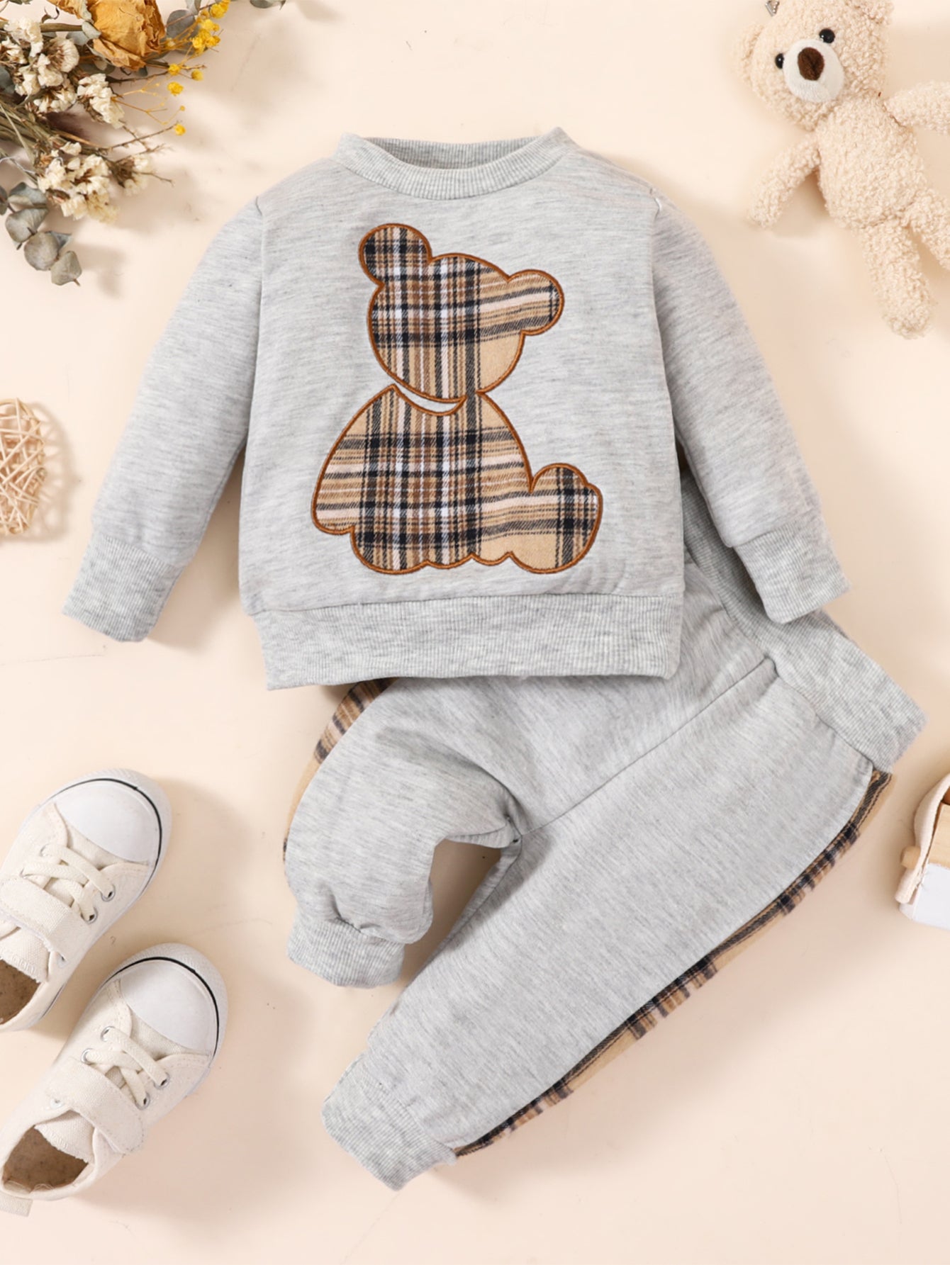Toddler Baby Boy Clothes Outdoor Set Long Sleeve Sweatshirt Top Casual Pants Fall Winter Outfit Sweatsuit
