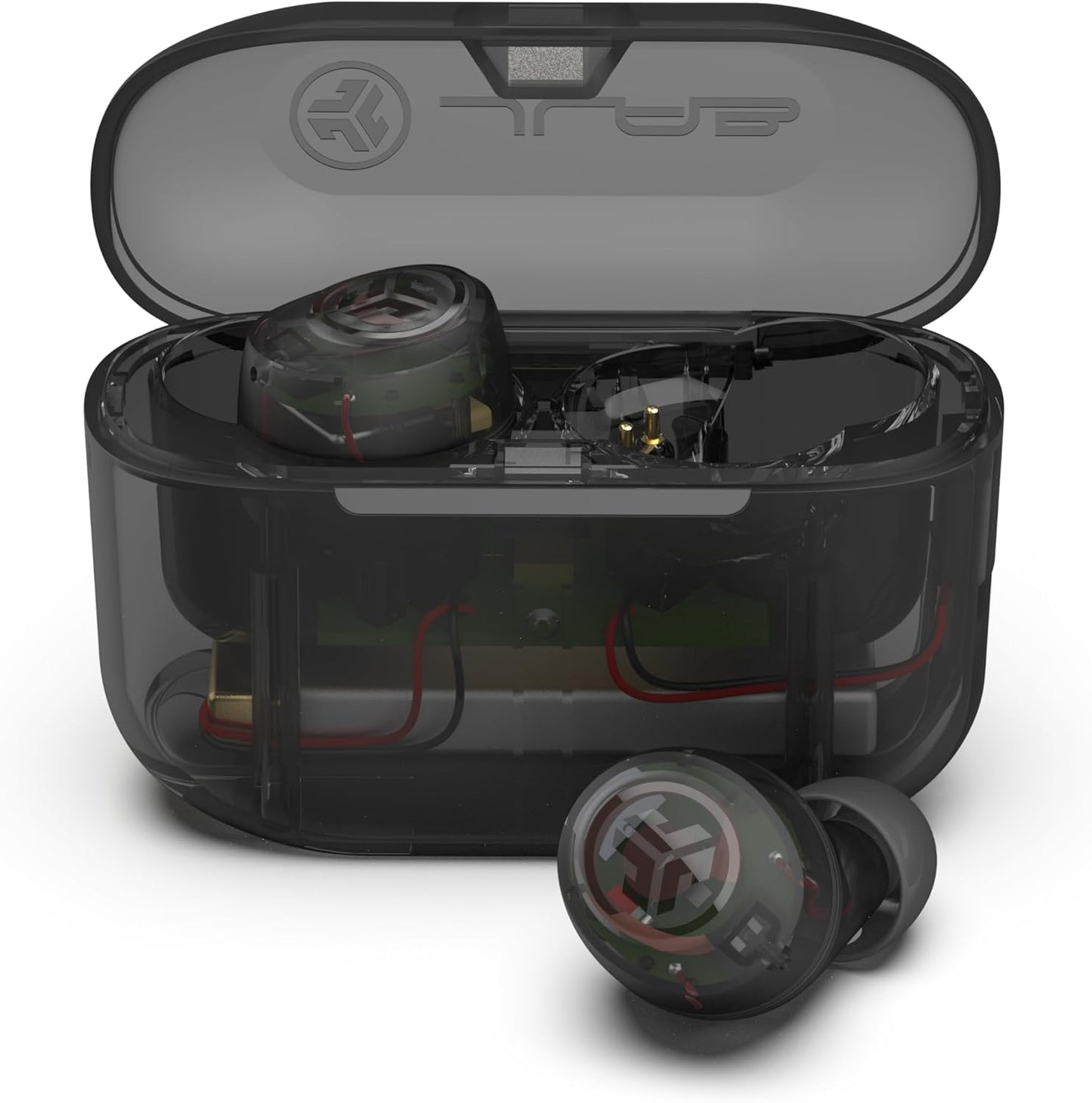 Jlab Go Air Pop True Wireless Bluetooth Earbuds & Charging Case - Black, Dual Connect, IPX4 Sweat Resistance, Bluetooth 5 Connection, 3 EQ Sound Settings Signature, Balanced, Bass Boost