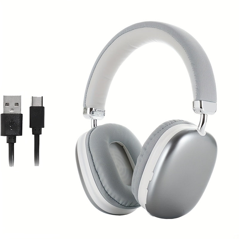 Upgraded Wireless Headphones, Good Sound Quality Wireless Headphones, Lightweight Foldable Earbuds with Built-in Microphone, Compatible with 3.5mm / 0.14in Audio Cable, Suitable for Travel/Work/Laptop/PC/Mobile Phone Stereo,