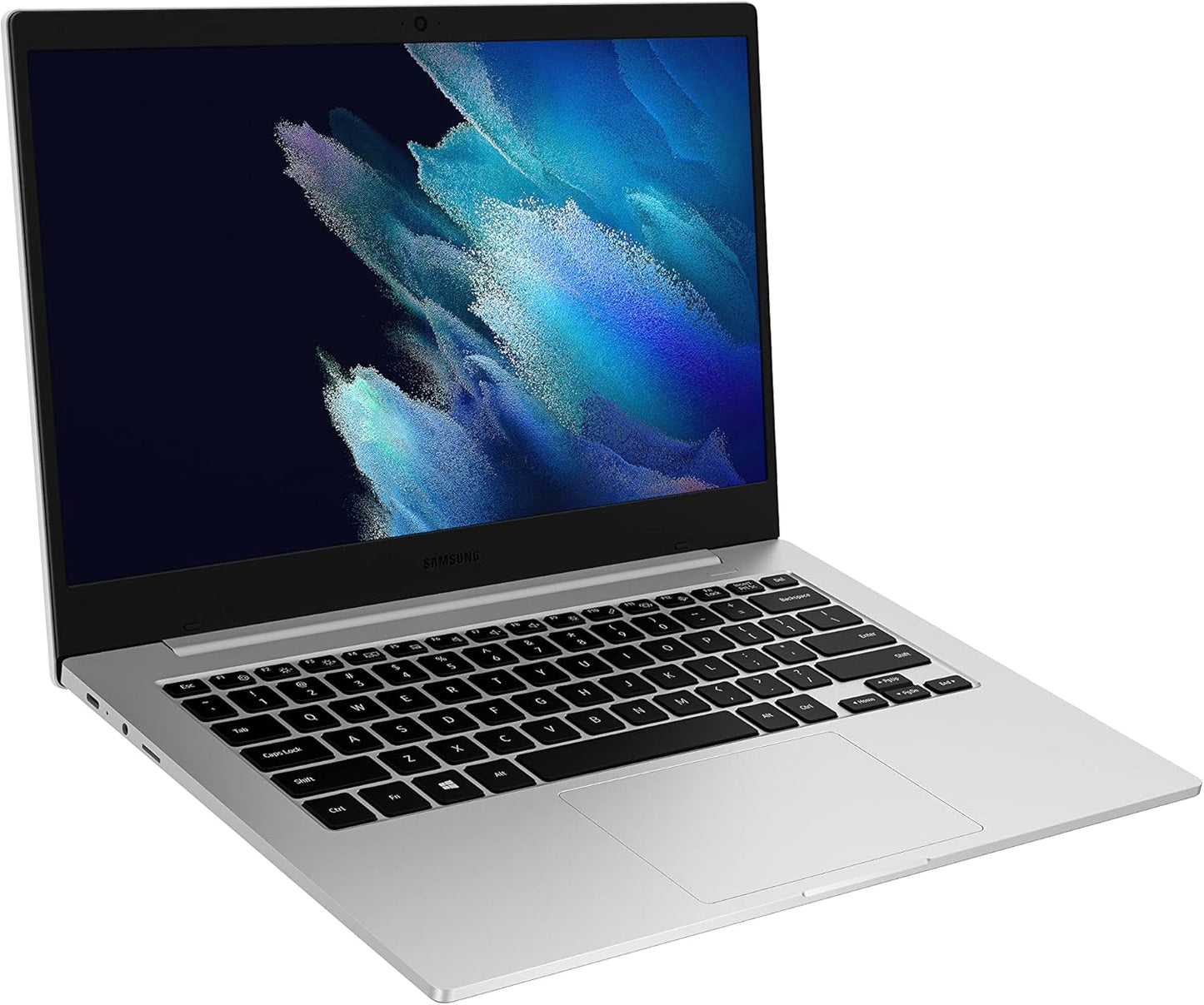 SAMSUNG Galaxy Book Go Laptop Computer PC Power Performance 18-Hour Battery Compact Light Shockproof Design WFH Ready Wifi 5, Silver, 128GB