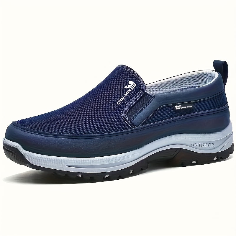 Men'S Lightweight Slip-On Sneakers - Cozy, Non-Skid Casual Running Footwear for Every Season