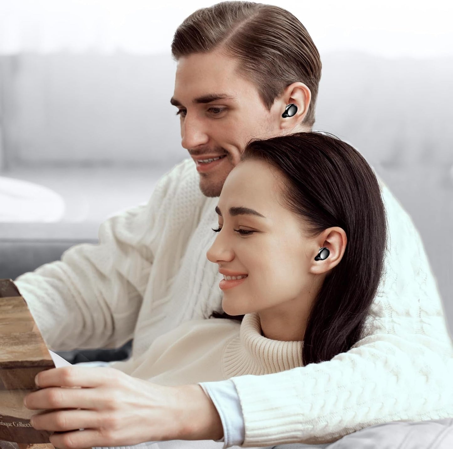 Kurdene Wireless Earbuds Bluetooth 5.3 in Ear Buds Light Weight Headphones,Deep Bass Sound,Built in Mics Headset,Clear Calls Earphones for Sports Workout
