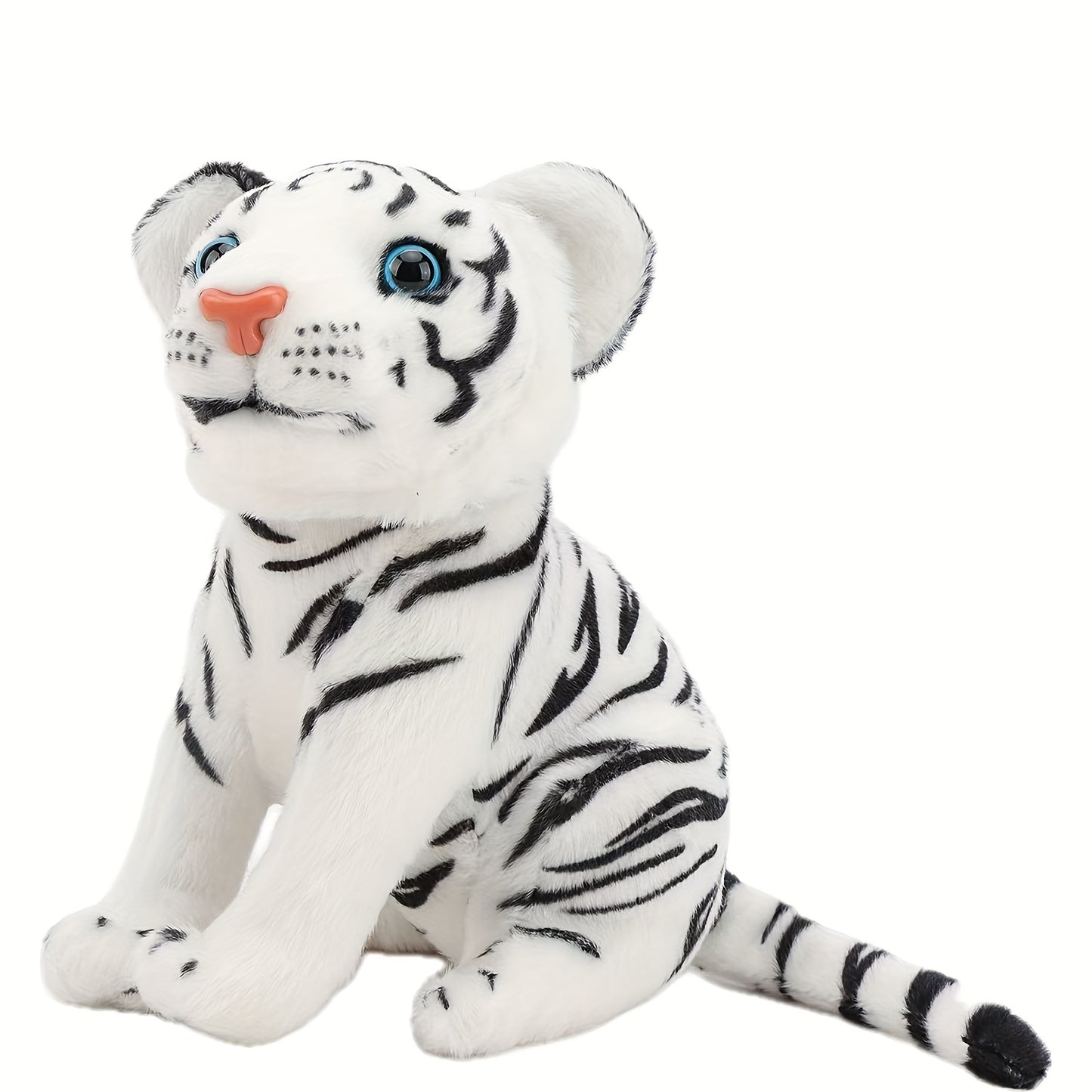 23Cm/9.05In Plush Toy of a Simulation Tiger, Made from Polyester Fiber, Themed Around Anime, Perfect for Teenagers, Suitable for Living Room Decoration, And Ideal for Gifts on Birthdays, Christmas, Valentine'S Day, And Other