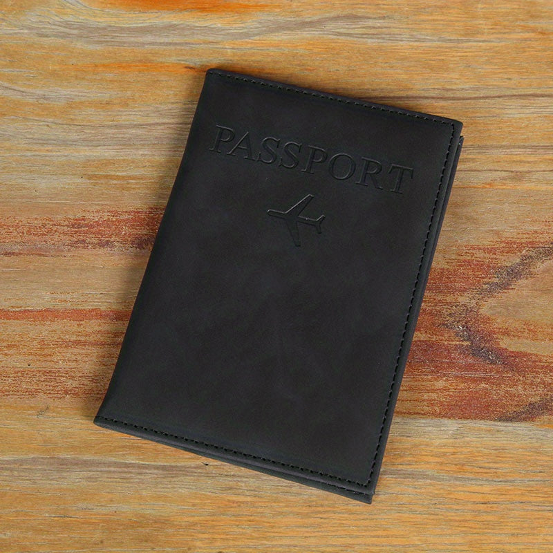 PU Simple Passport Holder Passport Protection Case Ճանապարհորդական անձնագրի ID կրեդիտ քարտի կափարիչ