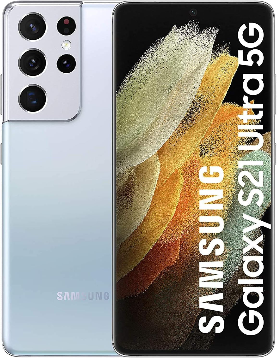 SAMSUNG Galaxy S21 Ultra 5G Factory Unlocked Android Cell Phone 128GB US Version Smartphone Pro-Grade Camera 8K Video 108MP High Res, Phantom Black