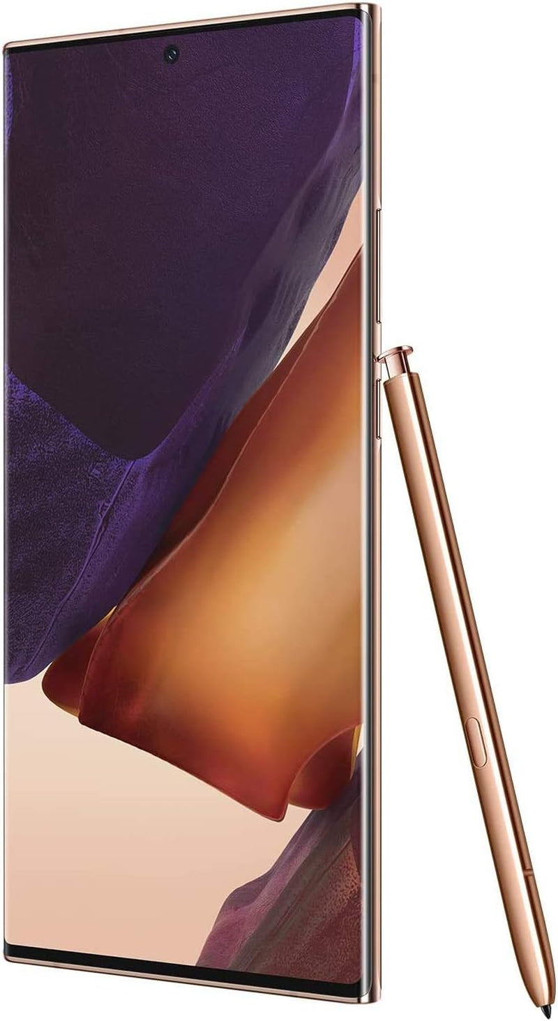 SAMSUNG Galaxy Note 20 Ultra 5G Cell Phone, Factory Unlocked Android Smartphone, 128GB, S Pen Included, Mobile Gaming, 6.9” Infinity-O Display Screen, Long Battery Life, US Version, Mystic Bronze