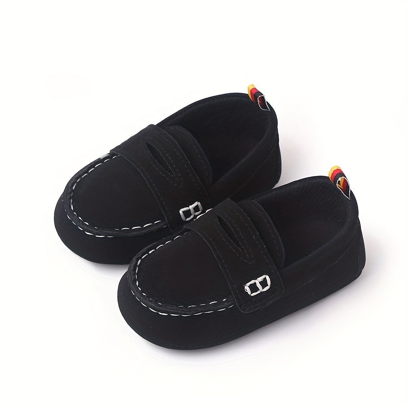 Kids' Summer Slip-On Loafers - Non-Slip Sole, Solid Color Casual Shoes for Boys & Girls with Cartoon Design and Comfortable Fabric Lining, Summer Toddler Footwear