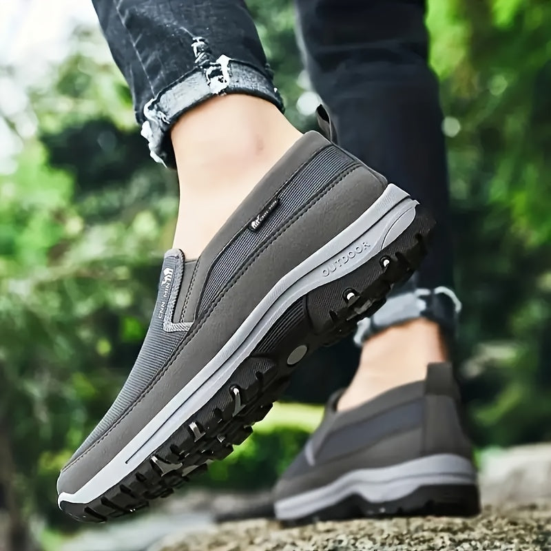 Men'S Lightweight Slip-On Sneakers - Cozy, Non-Skid Casual Running Footwear for Every Season