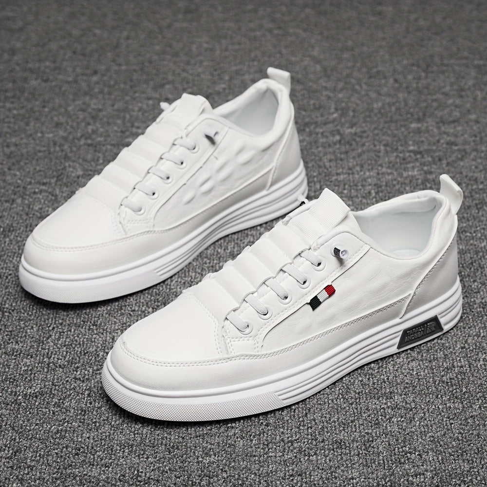 Men's Breathable Crocodile-Embossed Sneakers - Casual & Stylish, Non-Slip Faux Shoes for All Seasons