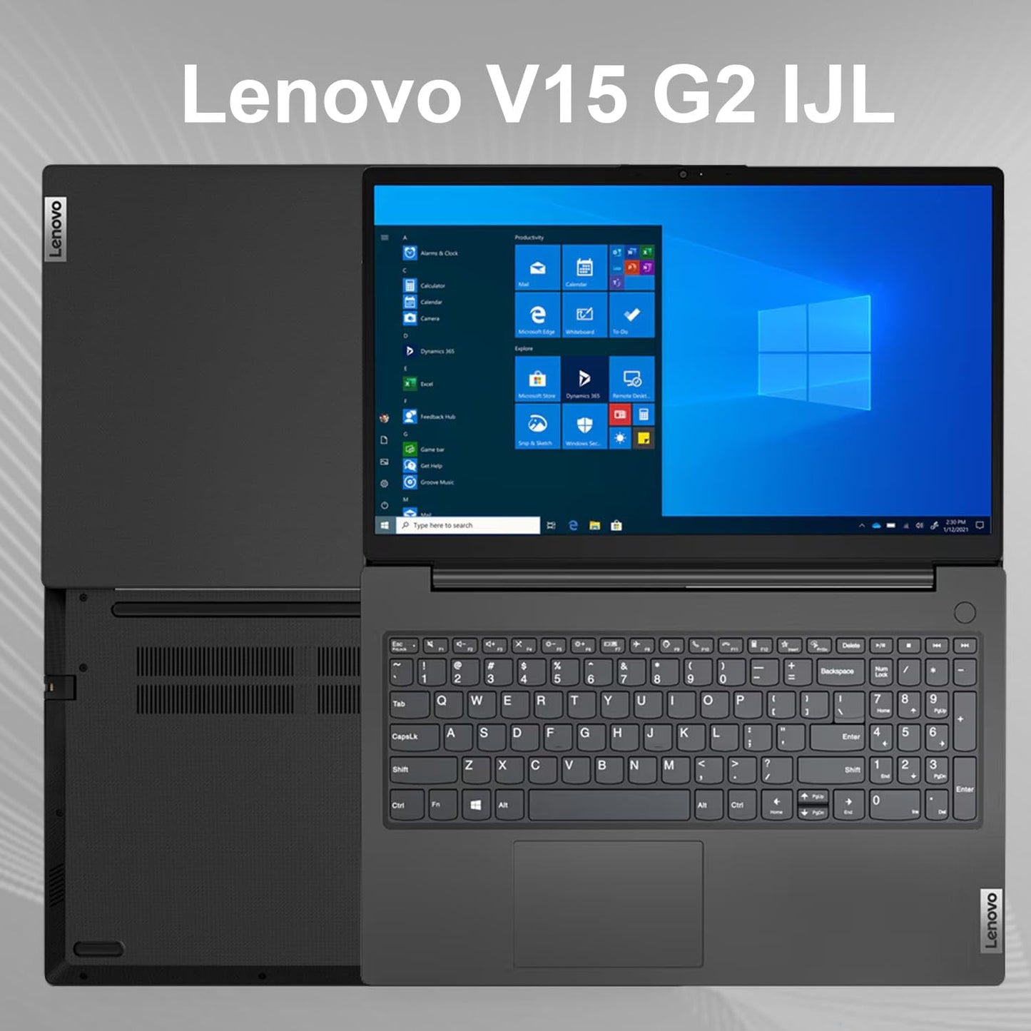 Lenovo V-Series V15 Laptop, 15.6" FHD Display, Intel Celeron Dual Core Processor, 16GB RAM, 1TB SSD, Webcam, HDMI, Wi-Fi, Windows 11 Home, Black, Bundle with Thunderobot Purple Wireless Mouse