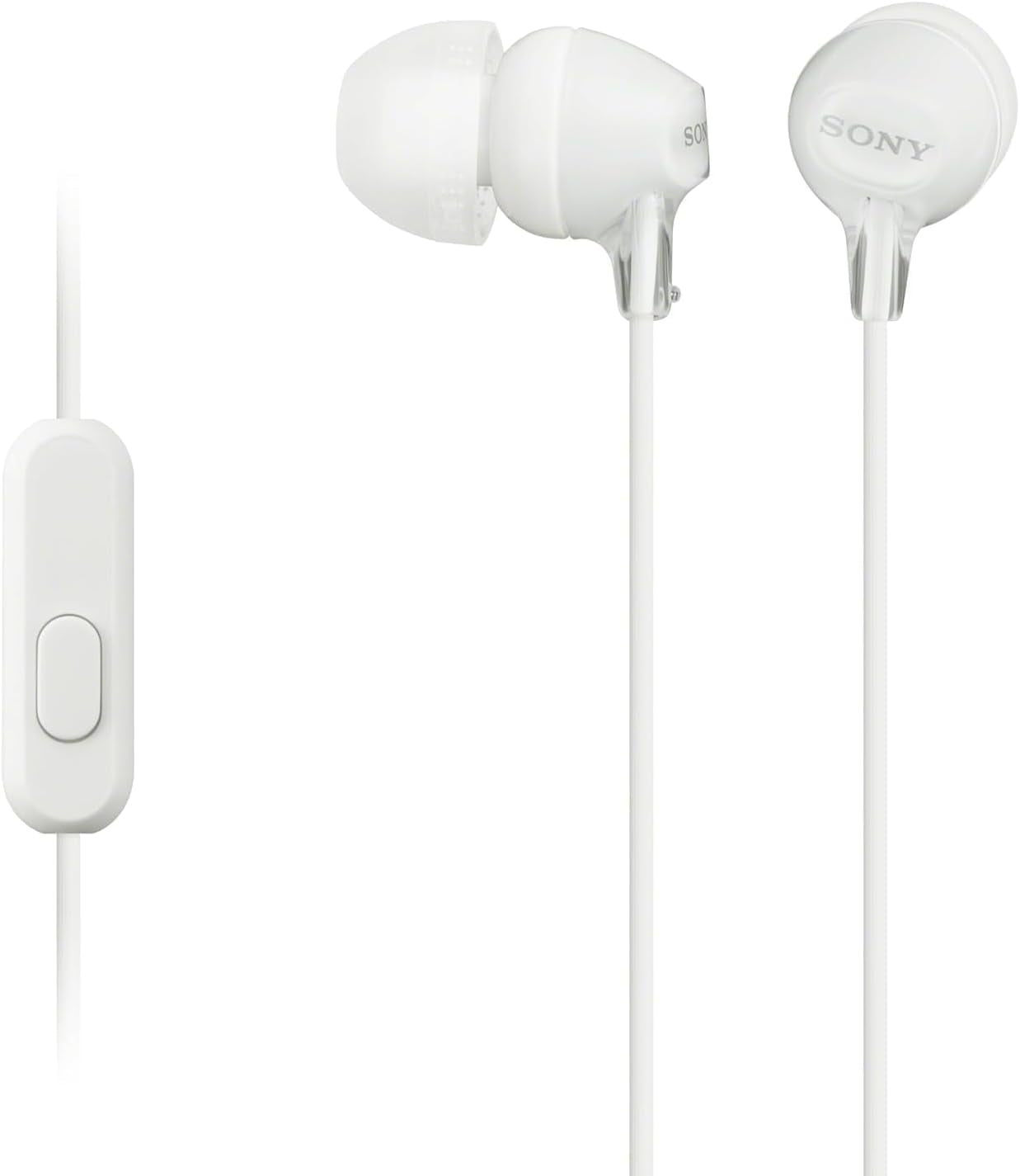 Sony MDREX15AP In-Ear Earbud Headphones with Mic, Black (MDREX15AP/B)