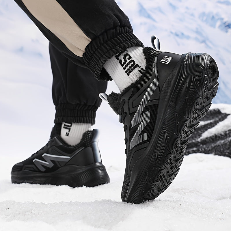 Men's/Unisex All-Weather Winter Thermal Snow Boots with Air -like Absorption, Heavy-Duty Traction Tread & Warm PU Upper - All-Terrain, Ice Walking, Casual Outdoor Shoes for Year-Round Wear (No