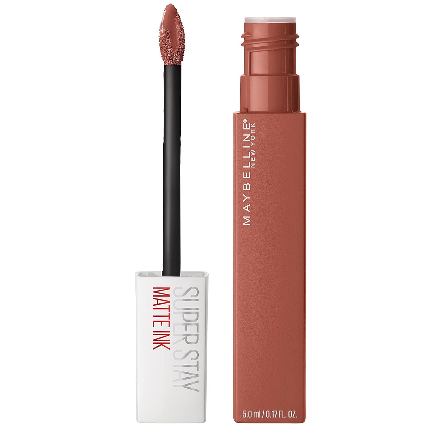 Maybelline Super Stay Matte Ink Liquid Lipstick Makeup, Long Lasting High Impact Color, up to 16H Wear, Exhilarator, Ruby Red, 1 Count, Packaging May Vary