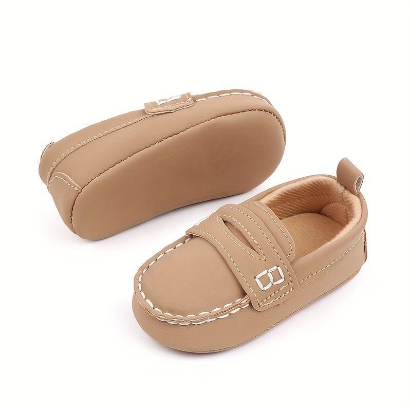 Kids' Summer Slip-On Loafers - Non-Slip Sole, Solid Color Casual Shoes for Boys & Girls with Cartoon Design and Comfortable Fabric Lining, Summer Toddler Footwear