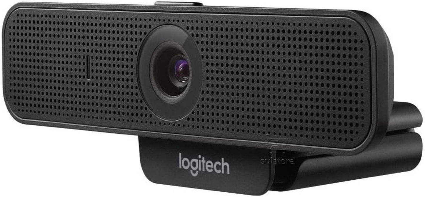 Logitech C925-E Webcam, HD 1080P/30Fps Video Calling, Light Correction, Autofocus, Clear Audio, Privacy Shade, Works with Skype Business, Webex, Lync, Cisco, Pc/Mac/Laptop/Macbook - Black