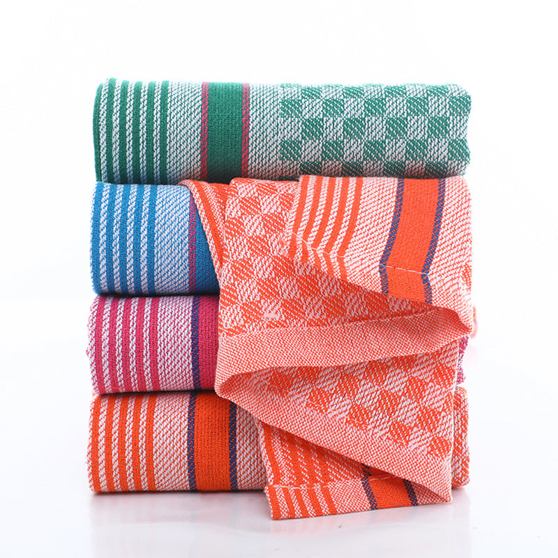 4/6pcs Kitchen Dish Towels, Super Soft Waffle Weave, Colorful Plaid Pattern, Large Square Rags for Washing and Drying Dishes, Household Use, Washable Kitchen Towels, Tea Towels, Suitable for Living Room, Bedroom, Bathroom, To