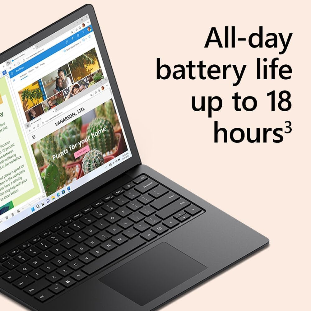 Microsoft Surface Laptop 5 Laptop (13.5" 2K Touchscreen, Intel 10-Core I7-1265U, 16GB LPDDR5X, 1TB SSD), IST Active Pen, 18-Hr Battery Life, Backlit, Wi-Fi 6, Webcam, Win 11 Pro W/Ai Copilot, Black