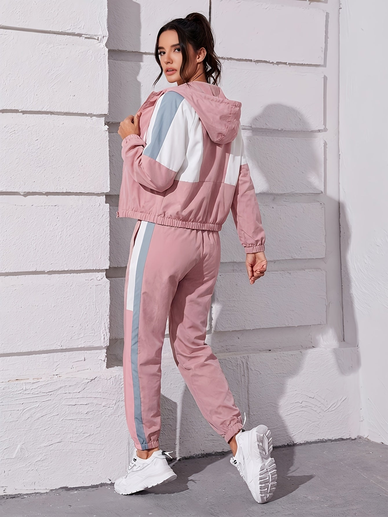 Women’s Thin Sports Leisure Suit Pullover Jacket & Pants