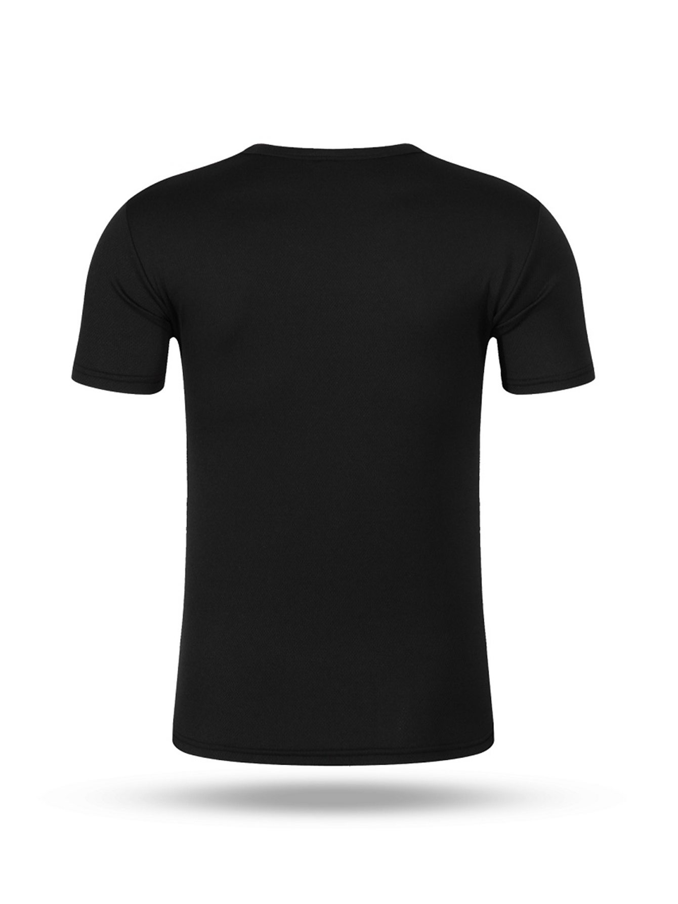 2pcs Men's Quick-Dry T-Shirts - Moisture-Wicking Breathable Gym Shirts with Custom Logo Print, Regular Fit Round Neck for Workout Casual Wear, Workout Shirts, Durable Sportswear