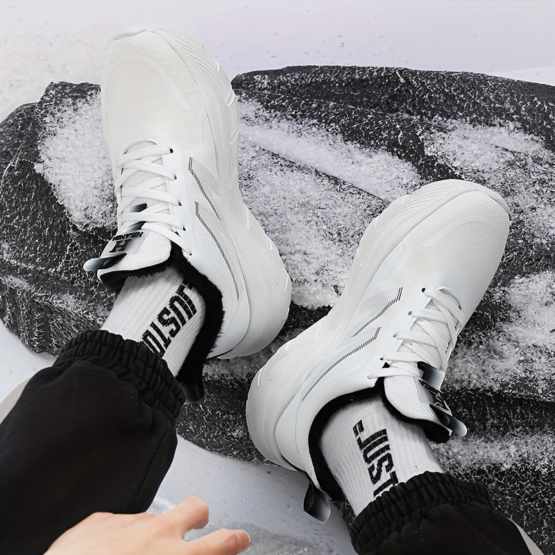 Men's/Unisex All-Weather Winter Thermal Snow Boots with Air -like Absorption, Heavy-Duty Traction Tread & Warm PU Upper - All-Terrain, Ice Walking, Casual Outdoor Shoes for Year-Round Wear (No